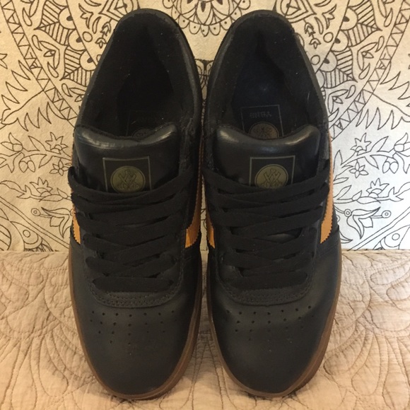 Vans Black Leather Size 8 - Picture 4 of 8